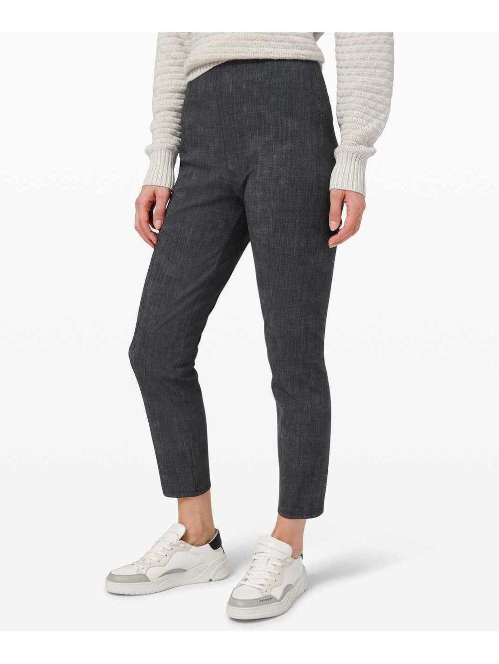 Lululemon Women's Grey Here to There High-Rise Crop - Size 4